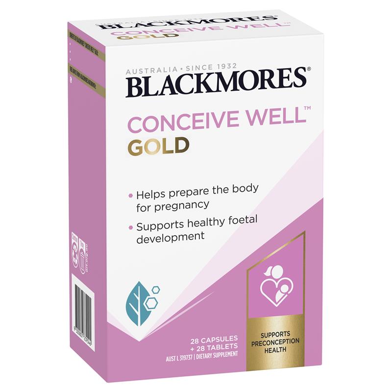 Blackmores Conceive Well Gold hỗ trợ thụ thai cho phụ nữ