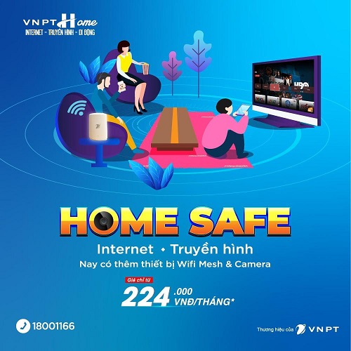 Xem phim, gameshow, nghe nhạc, giải trí thỏa thích với gói Home Safe đến từ VNPT